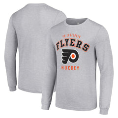 Philadelphia Flyers Starter Logo Long Sleeve T-Shirt - Heather Gray | US 202216294