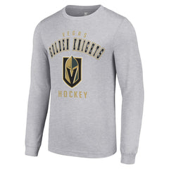 Vegas Golden Knights Starter Logo Long Sleeve T-Shirt - Heather Gray | US 202216300