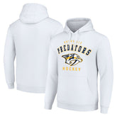 Nashville Predators Starter Logo Pullover Hoodie - White | US 202216320
