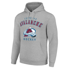 Colorado Avalanche Starter Logo Pullover Hoodie - Heather Gray | US 202216332