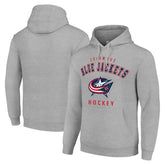 Columbus Blue Jackets Starter Logo Pullover Hoodie - Heather Gray | US 202216333