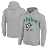Dallas Stars Starter Logo Pullover Hoodie - Heather Gray | US 202216335