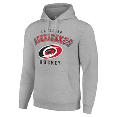 Carolina Hurricanes Starter Logo Pullover Hoodie - Heather Gray | US 202216343