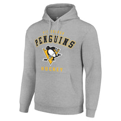 Pittsburgh Penguins Starter Logo Pullover Hoodie - Heather Gray | US 202216351