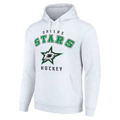 Dallas Stars Starter Logo Pullover Hoodie - White | US 202216354
