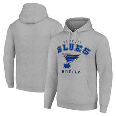 St. Louis Blues Starter Logo Pullover Hoodie - Heather Gray | US 202216363