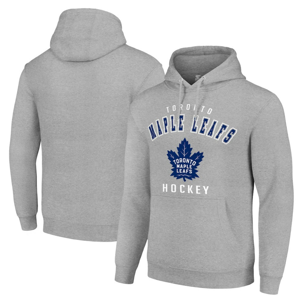 Toronto Maple Leafs Starter Logo Pullover Hoodie - Heather Gray | US 202216369
