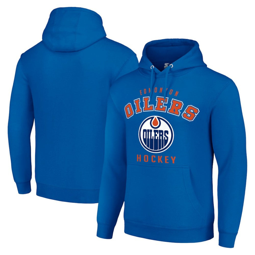 Edmonton Oilers Starter Logo Pullover Hoodie - Royal | US 202216403