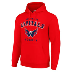 Washington Capitals Starter Logo Pullover Hoodie - Red | US 202216405
