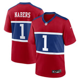 Malik Nabers New York Giants Alternate Game Jersey - Century Red Jerseys