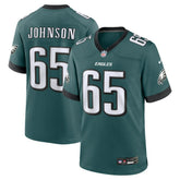 Lane Johnson Philadelphia Eagles Team Game Jersey - Midnight Green Jerseys