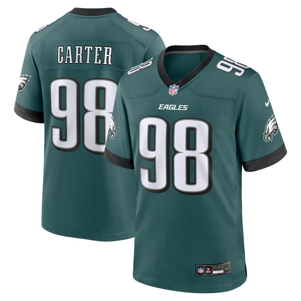 Jalen Carter Philadelphia Eagles Team Game Jersey - Midnight Green Jerseys