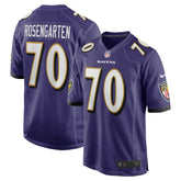 Roger Rosengarten Baltimore Ravens Team Game Jersey - Purple Jerseys