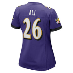 Rasheen Ali Baltimore Ravens Women's Game Jersey - Purple Jerseys