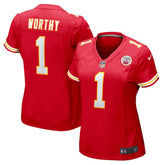 Xavier Worthy Kansas City Chiefs Women's Game Jersey - Red Jerseys