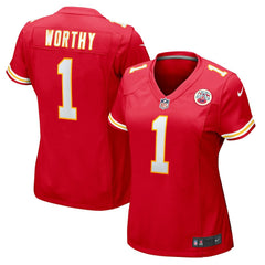 Xavier Worthy Kansas City Chiefs Women's Game Jersey - Red Jerseys
