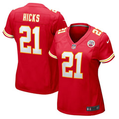 Jaden Hicks Kansas City Chiefs Women's Game Jersey - Red Jerseys