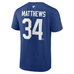 Auston Matthews Toronto Maple Leafs Fanatics Authentic Stack Name & Number T-Shirt - Blue | US 202221424