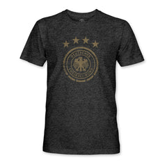 Germany National Team 1863FC Mono Badge Vintage Tri-Blend T-Shirt Heather Black