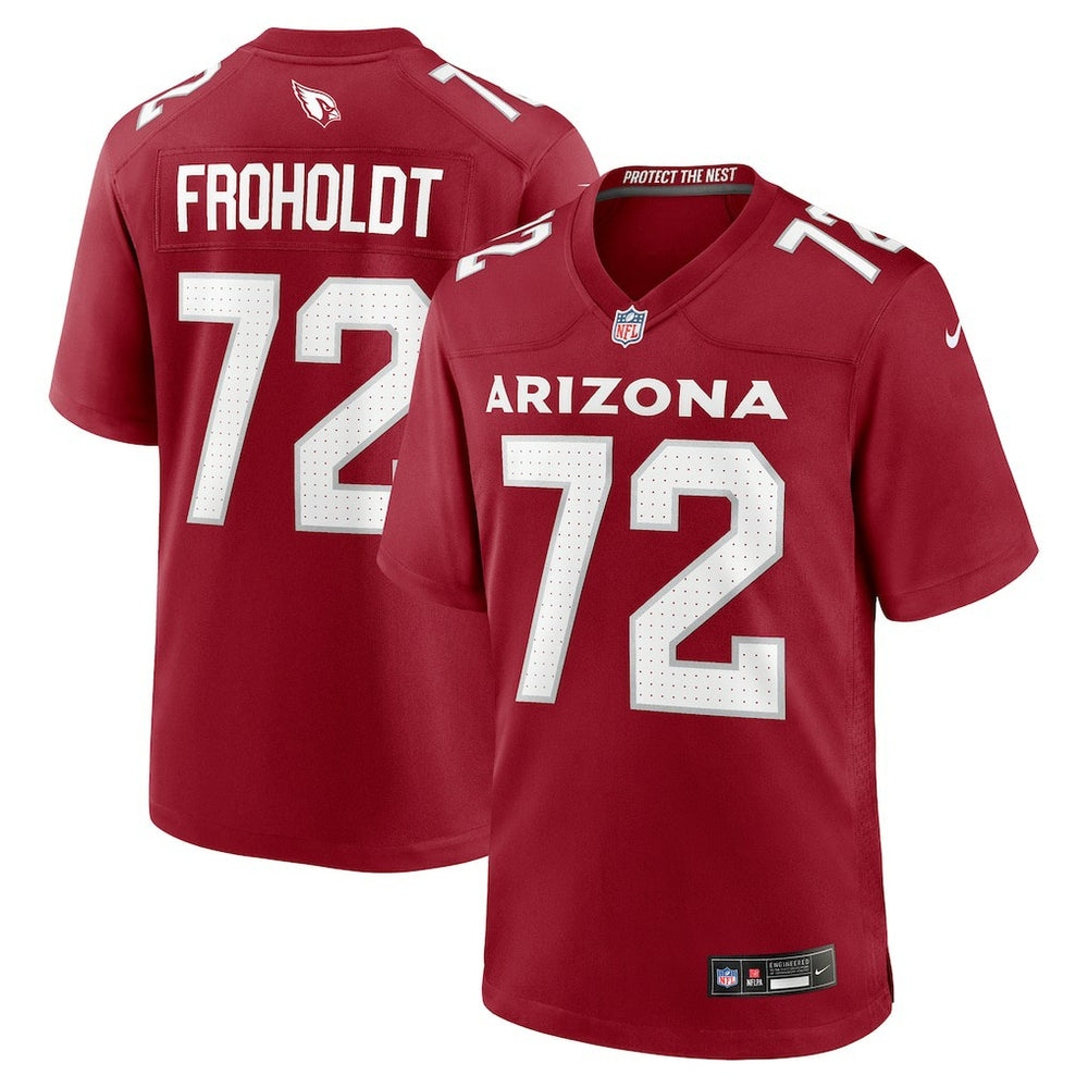 Hjalte Froholdt Arizona Cardinals Team Game Jersey - Cardinal Jerseys