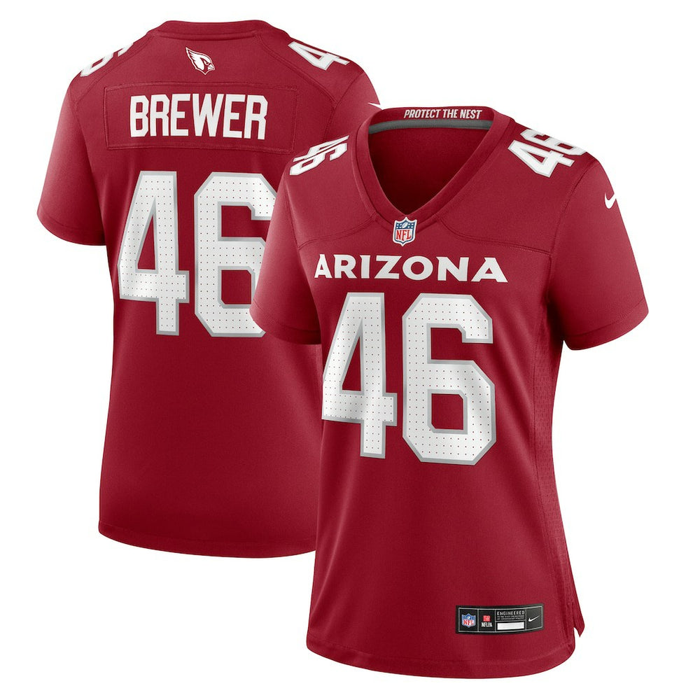 Aaron Brewer Arizona Cardinals Women's Game Jersey - Cardinal Jerseys