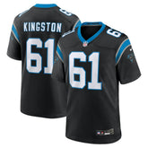 Jarrett Kingston Carolina Panthers Game Jersey - Black Jerseys