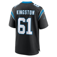 Jarrett Kingston Carolina Panthers Game Jersey - Black Jerseys