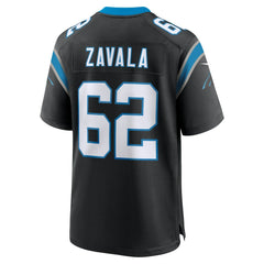 Chandler Zavala Carolina Panthers Game Jersey - Black Jerseys