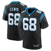 Damien Lewis Carolina Panthers Game Jersey - Black Jerseys
