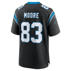 David Moore Carolina Panthers Game Jersey - Black Jerseys