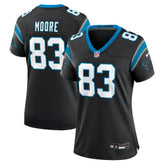 David Moore Carolina Panthers Women's Game Jersey - Black Jerseys