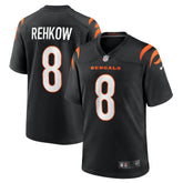 Ryan Rehkow Cincinnati Bengals Game Jersey - Black Jerseys