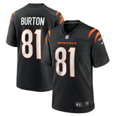 Jermaine Burton Cincinnati Bengals Game Jersey - Black Jerseys