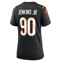 Kris Jenkins Jr. Cincinnati Bengals Women's Game Jersey - Black Jerseys