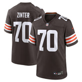 Zak Zinter Cleveland Browns Team Game Jersey - Brown Jerseys