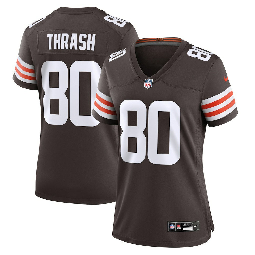 Jamari Thrash Cleveland Browns Women's Game Jersey - Brown Jerseys