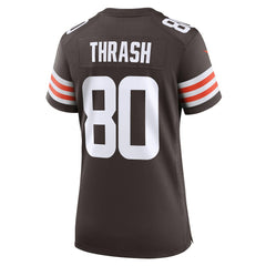Jamari Thrash Cleveland Browns Women's Game Jersey - Brown Jerseys