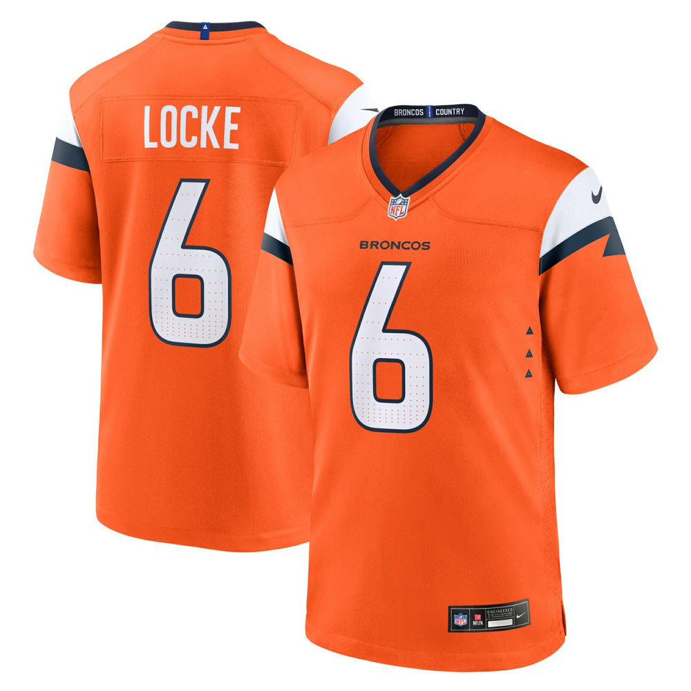 P.J. Locke Denver Broncos Team Game Jersey - Orange Jerseys