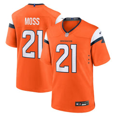 Riley Moss Denver Broncos Team Game Jersey - Orange Jerseys