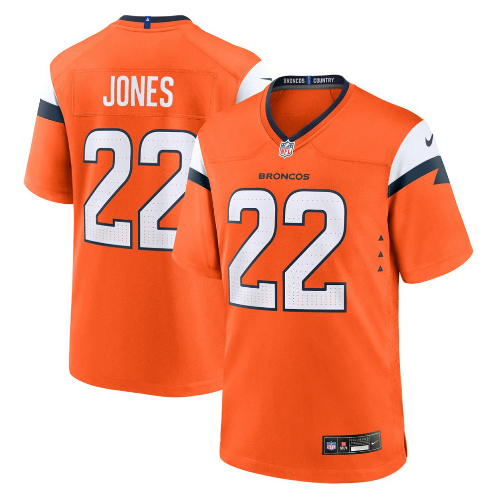 Brandon Jones Denver Broncos Team Game Jersey - Orange Jerseys