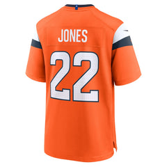 Brandon Jones Denver Broncos Team Game Jersey - Orange Jerseys