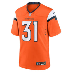 Kris Abrams-Draine Denver Broncos Team Game Jersey - Orange Jerseys