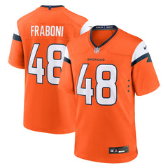 Mitchell Fraboni Denver Broncos Team Game Jersey - Orange Jerseys