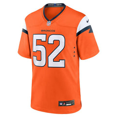 Jonah Elliss Denver Broncos Team Game Jersey - Orange Jerseys