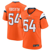 Alex Forsyth Denver Broncos Team Game Jersey - Orange Jerseys