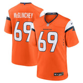 Mike McGlinchey Denver Broncos Team Game Jersey - Orange Jerseys
