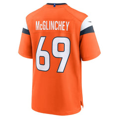 Mike McGlinchey Denver Broncos Team Game Jersey - Orange Jerseys