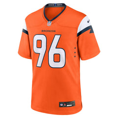 Eyioma Uwazurike Denver Broncos Team Game Jersey - Orange Jerseys