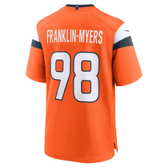 John Franklin-Myers Denver Broncos Team Game Jersey - Orange Jerseys
