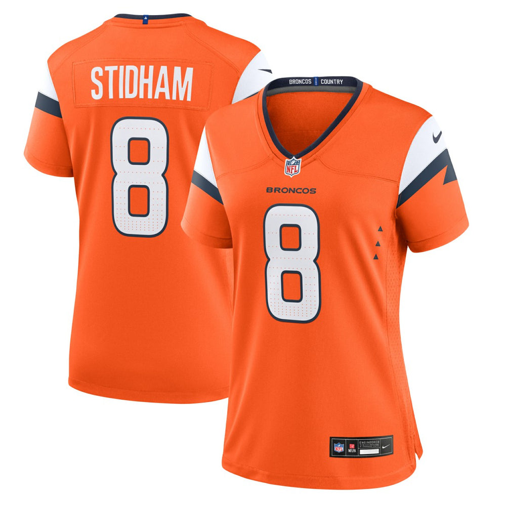 Jarrett Stidham Denver Broncos Women's Team Game Jersey - Orange Jerseys